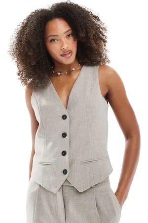 ONLY Fitted waistcoat in (part of a set)-Neutral