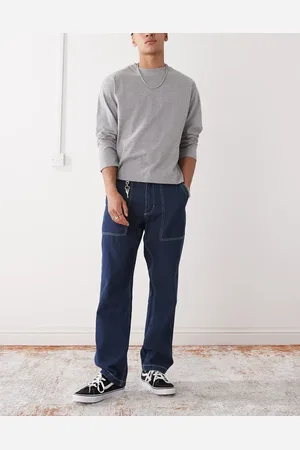 Vans Fatigue loose fit tapered denim jeans in
