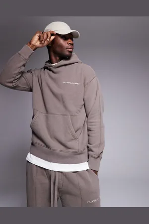 Good For Nothing Hoodie with back print in (part of a set)-Neutral
