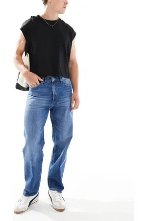 Bershka 90s straight fit jeans in