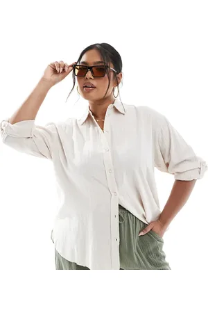 ONLY Oversized shirt in -White