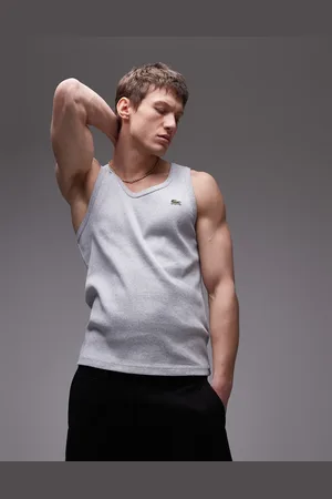 Lacoste Ribbed singlet in