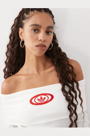 adidas Ribbed 00s bandeau top in