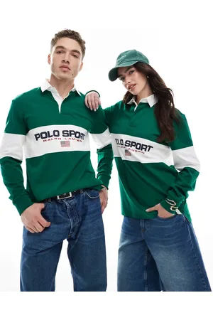 Ralph Lauren Sport capsule unisex flag logo chest panel rugby polo classic oversized fit in