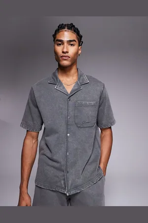 River Island Short sleeve shirt in washed (part of a set)