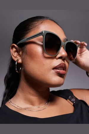 Quay Australia Quay Rent Free round sunglasses in green