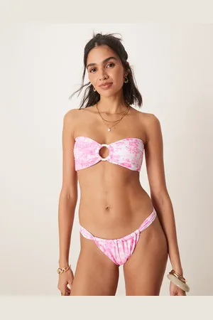 Kulani Kinis Island Blush bandeau bikini top in pink