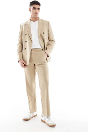 ASOS Straight leg suit pants in -Neutral