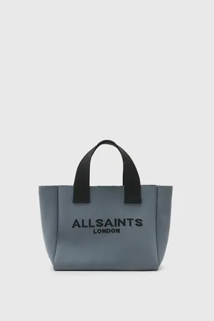 AllSaints Izzy mini tote bag in grey