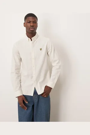 Lyle & Scott Linen blend oxford shirt in -Neutral
