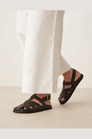 ASOS Midas fisherman flat shoes in
