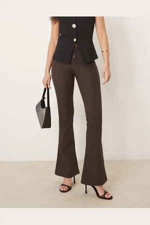Gina Tricot Low rise flare leg stretch pants in