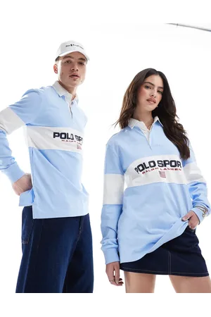 Ralph Lauren Sport capsule unisex flag logo chest panel rugby polo classic oversized fit in