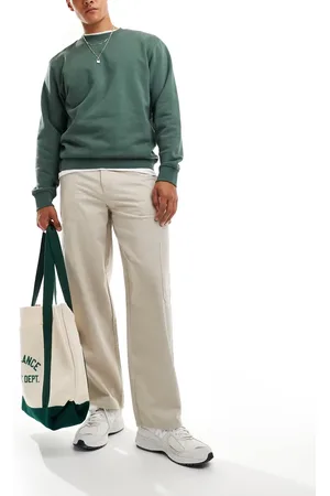 New Look Relaxed carpenter pants in -Neutral