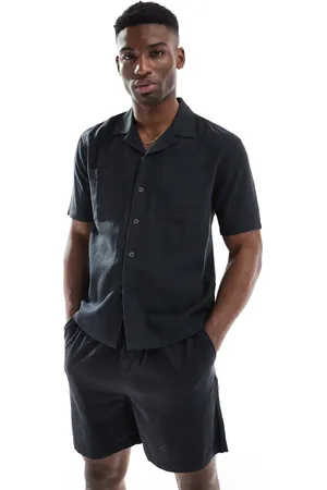 New Look Double pocket boxy linen-blend shirt in (part of a set)