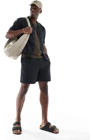 New Look Linen-blend pull on shorts in (part of a set)