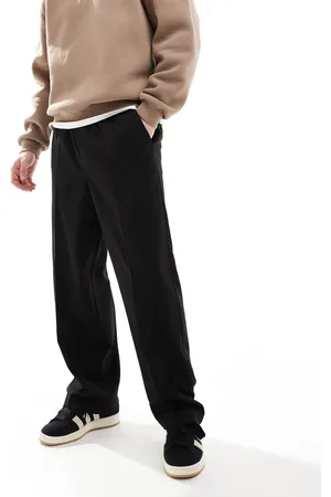 Pull&Bear Wide leg tailored pants in