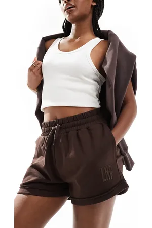 Liquor N Poker Relaxed shorts with raw edge