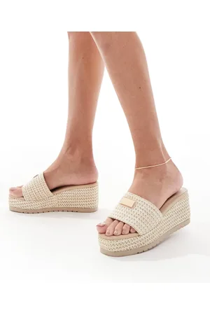 SEQWL Minelli wedges with strap in natural-Neutral