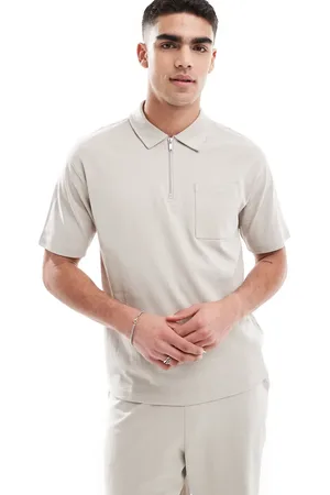 New Look Short sleeve polo shirt in (part of a set)-Neutral