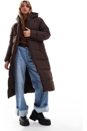 Threadbare 2 in 1 zip off longline vest and puffer coat in