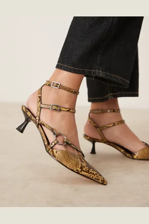 ASOS Sissi ring detail kitten heel shoes in -Multi
