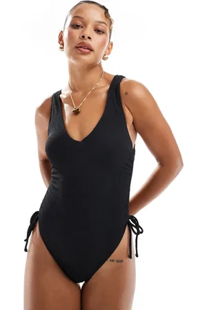 New Look Ruched side swimsuit in