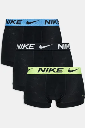 Nike Elite Breathe 3 pack trunks in black with repeat logo print