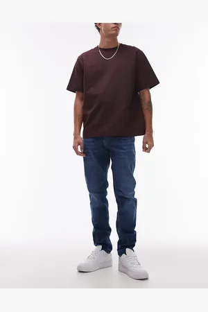 Tommy Hilfiger Austin slim tapered jeans in dark wash-Navy