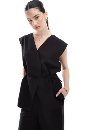 Object Tailored wrap waistcoat in (part of a set)