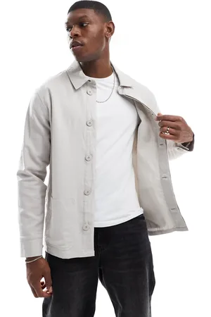 French Connection French Connection linen utility shacket in -Neutral