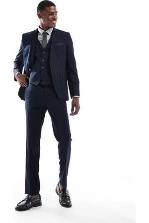 French Connection French Connection formal suit pants in navy stripe (part of a set)