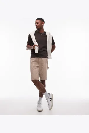 Topman Carpenter shorts in -Neutral