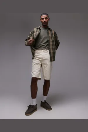 Topman Carpenter shorts in -Neutral
