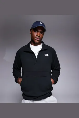 The North Face Kecha 1/4 zip packable anorak in black