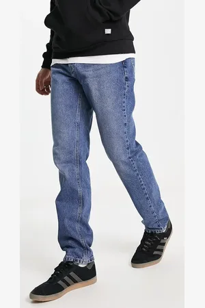 Sixth June Relaxed tapered fit jeans in light wash