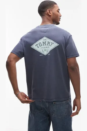 Tommy Hilfiger Diamond back print graphic t-shirt in navy