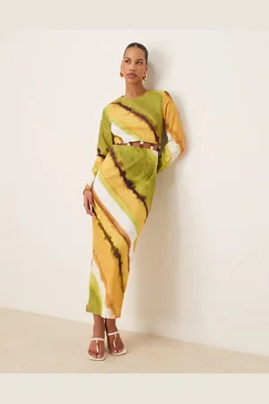 Never Fully Dressed Cut-out waist midaxi dress in print