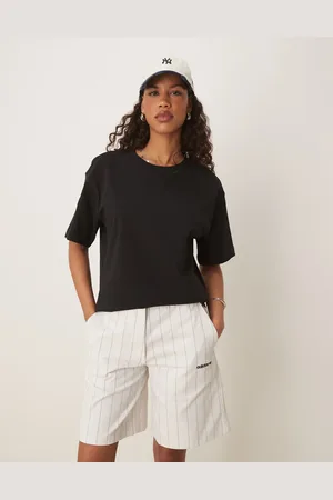 adidas Shorts in cream pinstripe