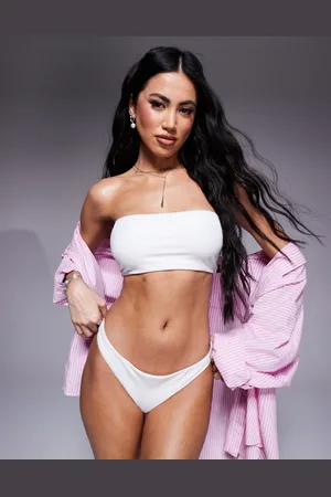 ASOS Maya Mix and Match high leg thong bikini bottoms in