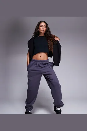 Kaiia Petite embroidered logo cuffed trackies in dark
