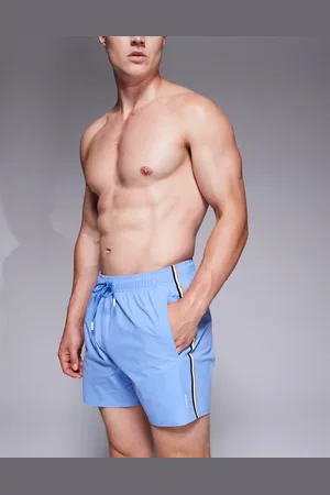 HUGO BOSS BOSS Iconic side stripe logo swim shorts in