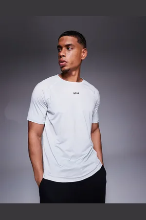 HUGO BOSS Active small central logo t-shirt slim fit in