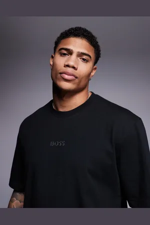 HUGO BOSS 10 central logo t-shirt oversized fit in