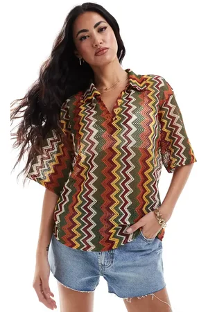 Extro & Vert Crochet shirt in stripe