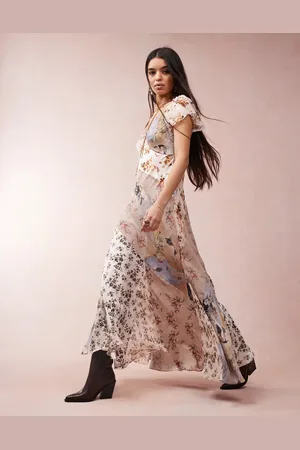 AllSaints Lala printed maxi dress in