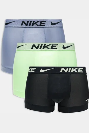 Nike Elite Breathe 3 pack trunks in neon volt / grey / black-Multi