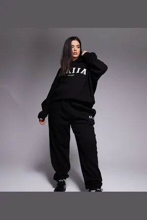 Kaiia Plus embroidered logo cuffed trackies in (part of a set)
