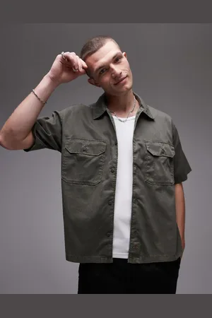 Dickies Unionville boxy fit work shirt in green