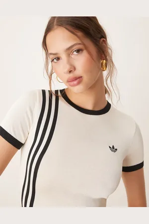 adidas Ballet fine knit t-shirt in -White
